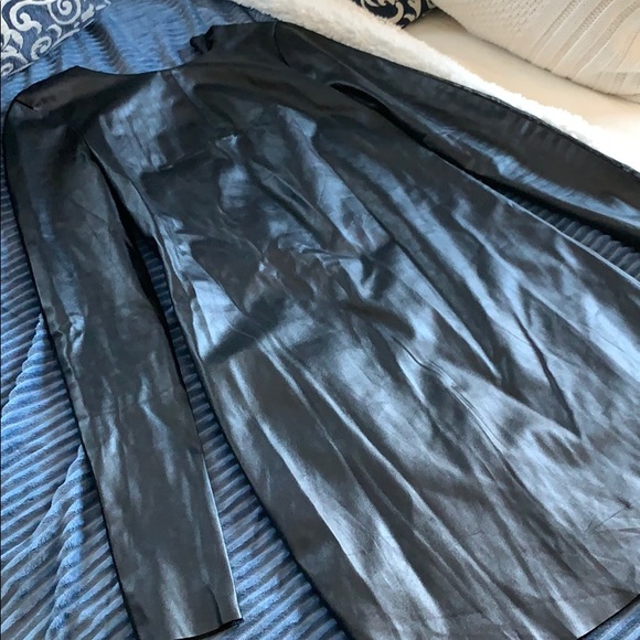 BCBG MaxAzria Jillea faux leather dress with mesh - Picture 2 of 8